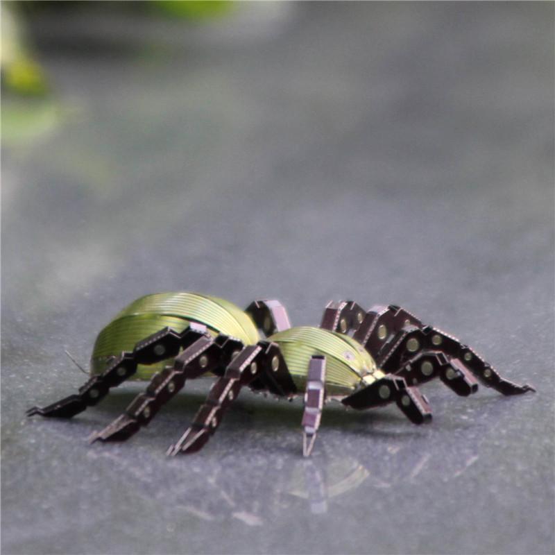 3Dパズル 大人向け 全金属製 ステンレス 高耐久性 精密 接着剤不要 DIY ロボット昆虫 スパイダー クモ ..