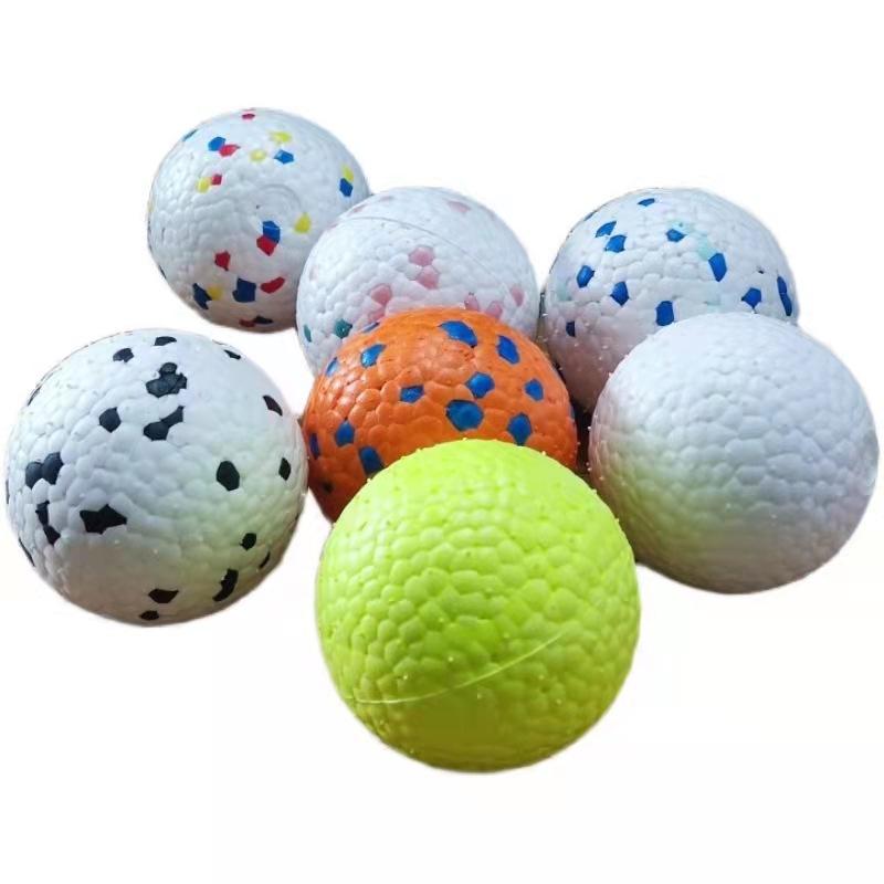 犬用おもちゃ 大型犬用 耐久性抜群 発声機能付き etpu製ソリッドゴムボール 弾力性 歯磨き ストレス解..