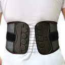 腰用サポーター メンズ レディース プーリー式 蝶形 通気性 発熱 疲労軽減 腰痛ベルト ポリエステル製 ブラック スポーツ トレーニング 健康維持 フィットネ...