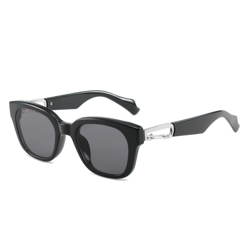 サングラス UVカット 紫外線対策 ドライブ 運転用 フルリム スクエアフレーム トレンド 韓国ファッション インフルエンサー PC素材 ブルーレンズ 耳掛けタイプ タウンユース アウトドア