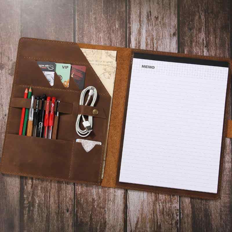 ファイルケース ビジネス A4対応 本革 クレイジーホースレザー レトロ 書類整理 収納 大容量 多機能 フ..