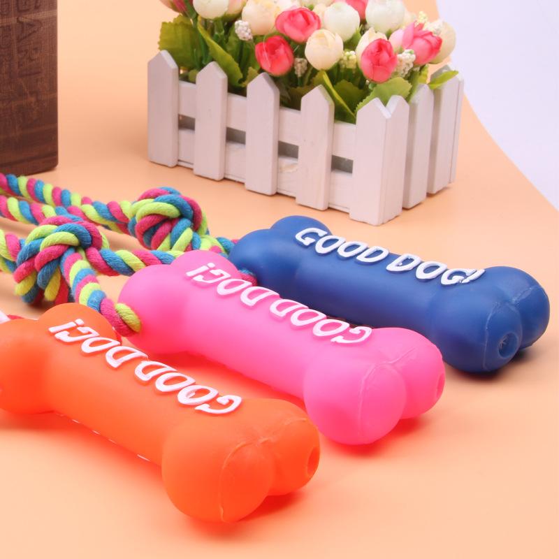 犬用 噛む玩具 丈夫なビニール素材 骨型 スクイーカー入り 音が鳴る ストレス解消 歯の健康維持 ペット..