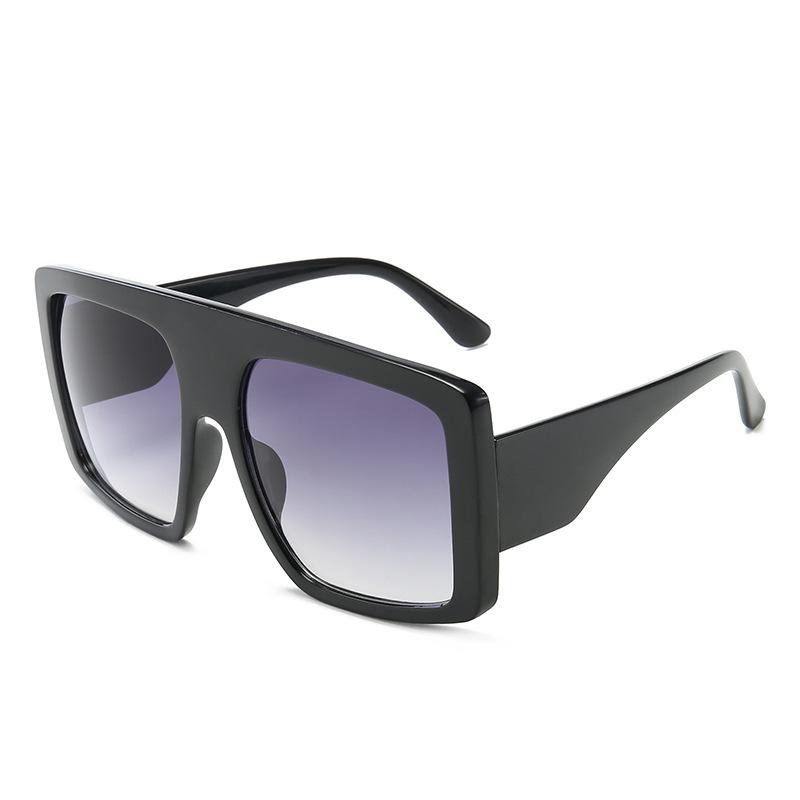 サングラス UV400カット PC素材 欧米風 トレンド ファッション おしゃれ ビッグフレーム バイカラー 個..