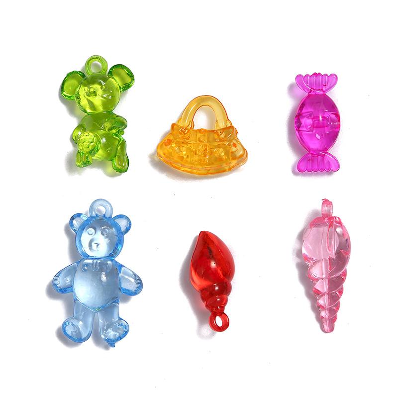 キーホルダー 子供用 アクリル 動物モチーフ 透明 かわいい おしゃれ チャーム 遊園地 クレーンゲーム ..
