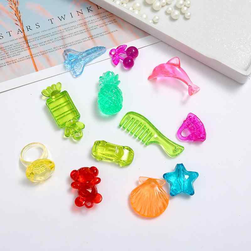 おもちゃ 子供向け アクリルパーツ プラスチック製 宝石 ラインストーン クレーンゲーム UFOキャッチャ..