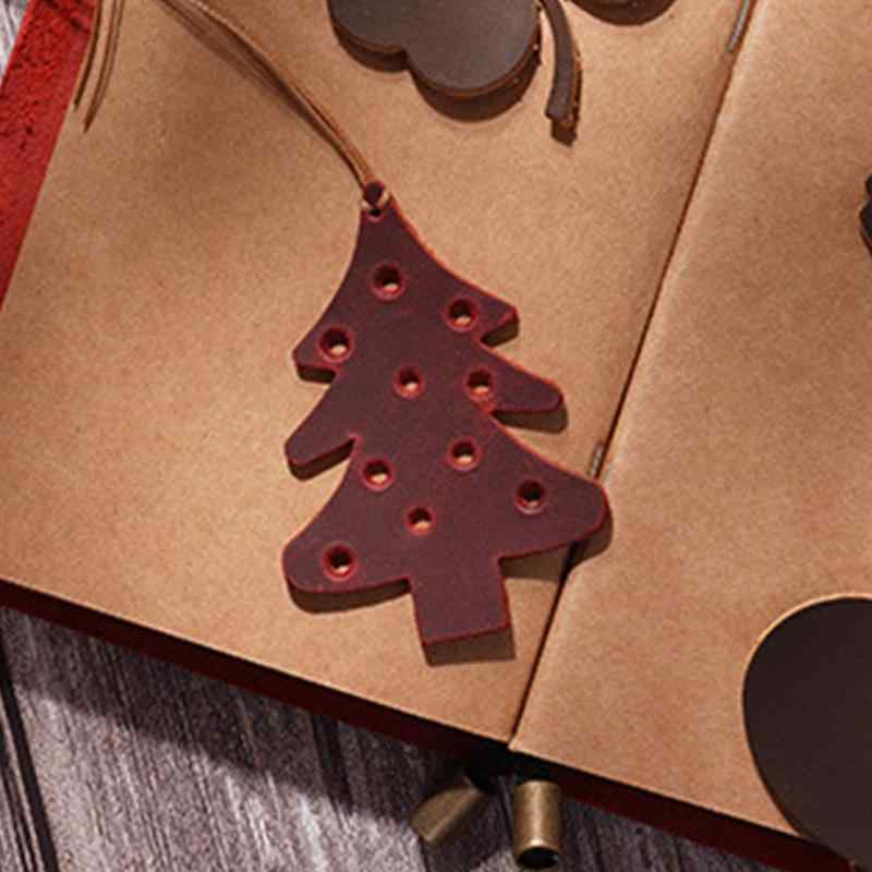 しおり 本革 プルアップレザー ツリー型 レトロ おしゃれ ハンドメイド ロゴ刻印 読書 ブックマーク クリスマス ギフト プレゼント ブラウン コーヒー ワイ...