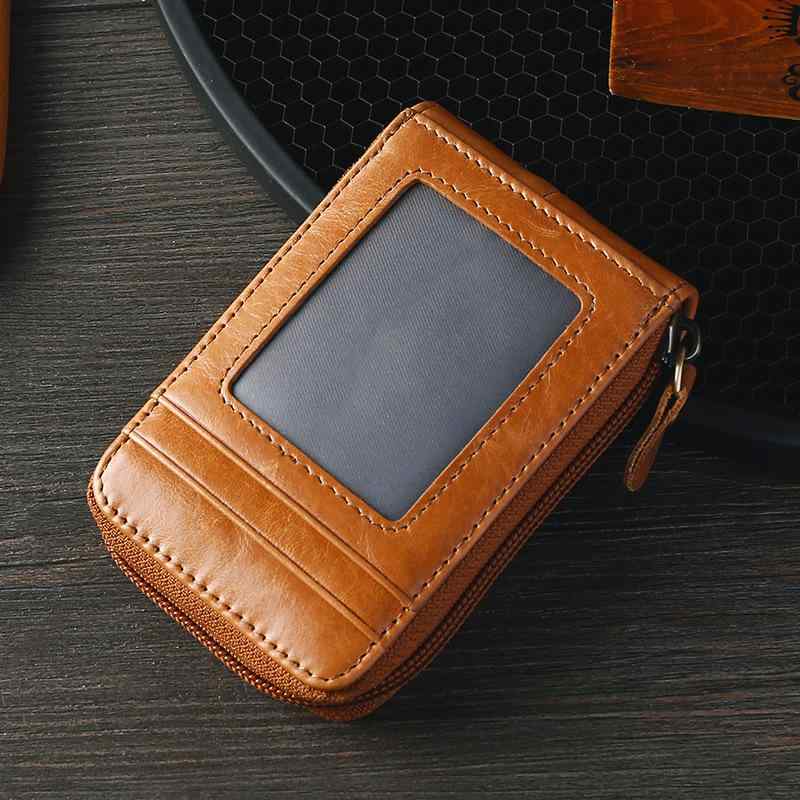 カードケース メンズ RFIDスキミング防止 スキミング対策 オイルワックスレザー じゃばら 牛革 本革 レトロ 多機能 大容量 クリアポケット 証件入れ 免許証入れ