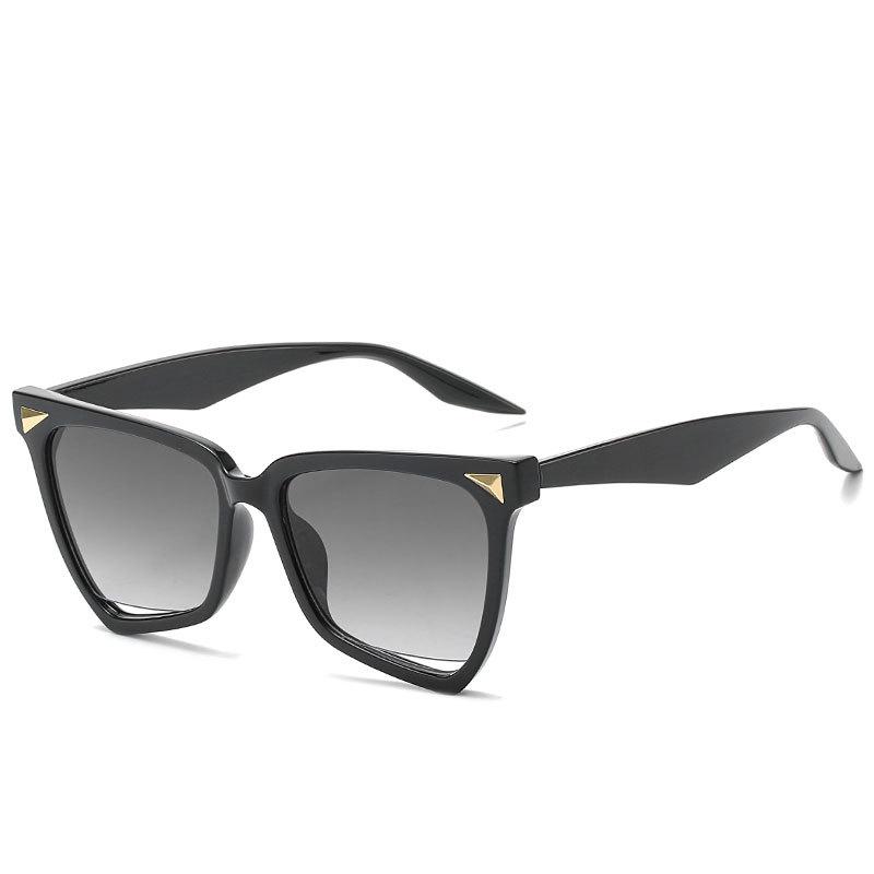 サングラス レディース UV400カット 軽量 韓国風 ファッション おしゃれ 変形 多角形 ポリゴン フルリム 個性派 ストリート系 薄色レンズ 小顔効果 日焼け対策 旅行 ドライブ カジュアル