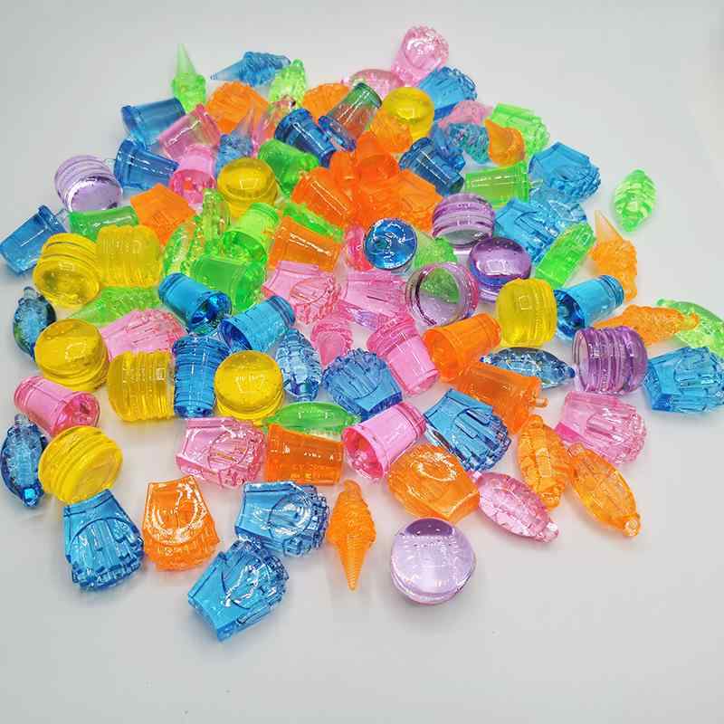 ビーズ アクリル製 透明感 クリスタル風 カラフル ポップ ハンバーガー コーラ 遊園地モチーフ クレー..