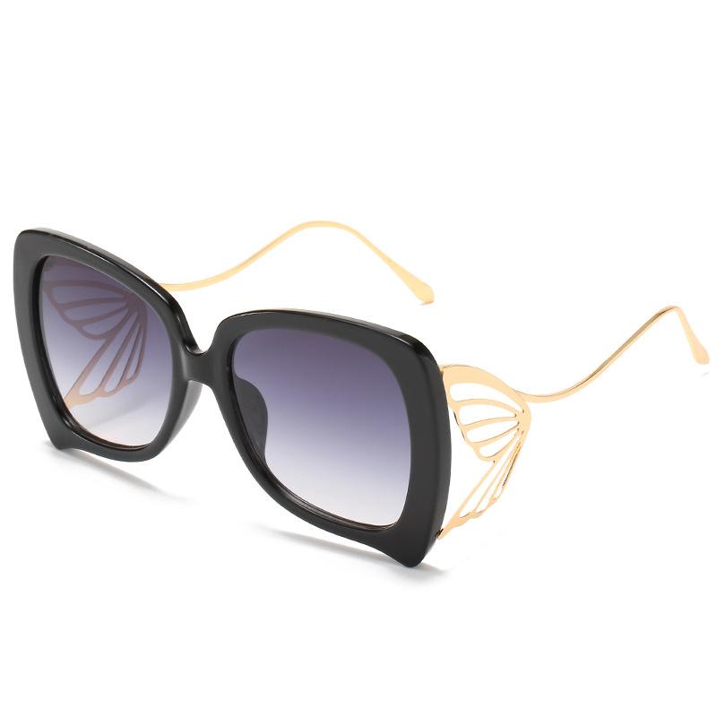 サングラス レディース UV400カット バタフライ型 個性派 欧米トレンド ビッグフレーム 小顔効果 ドライブ 運転 アウトドア レジャー 旅行 ストリートファッション 度付き対応 春夏 アイウェア