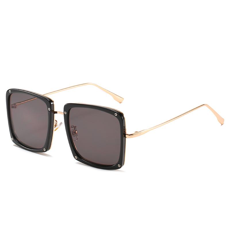 サングラス 男女兼用 メンズ レディース UV400カット スクエア型 ビッグフレーム インスタ映え おしゃ..