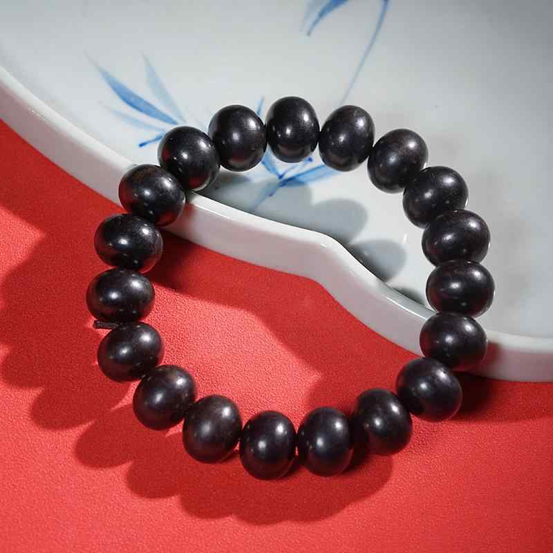 ブレスレット 男女兼用 黒檀 紫光檀 算盤珠 変形珠 一連 念珠 数珠 パワーストーン お守り 厄除け 開運 エスニック風 天然木製 高級感 プレゼント ギフト...