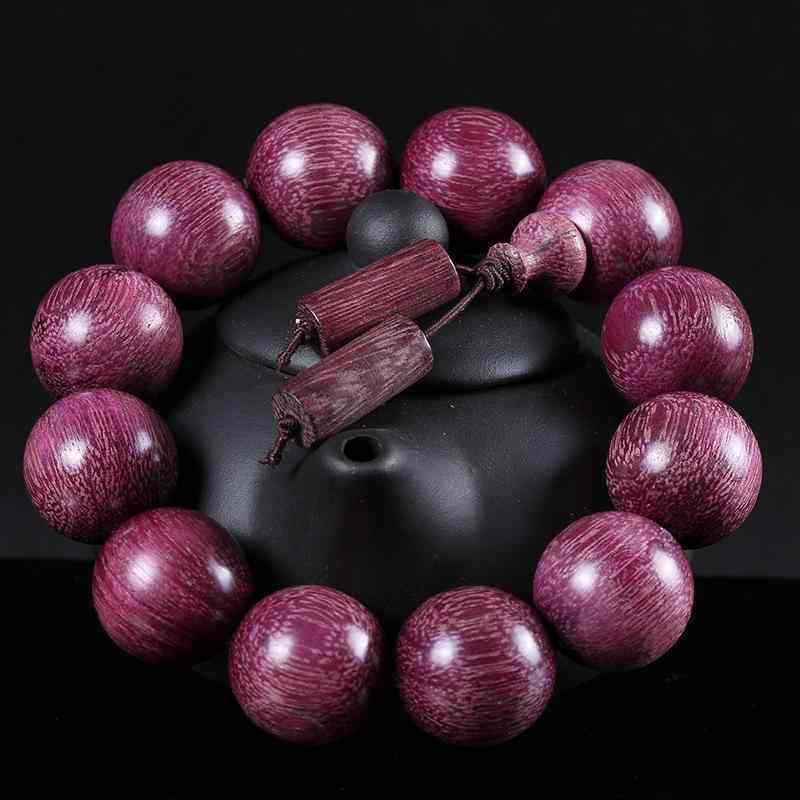 数珠 メンズ レディース ユニセックス 紫蘇木 紫芯木 天然木 仏具 念珠 ブレスレット 開運 縁起物 ハン..