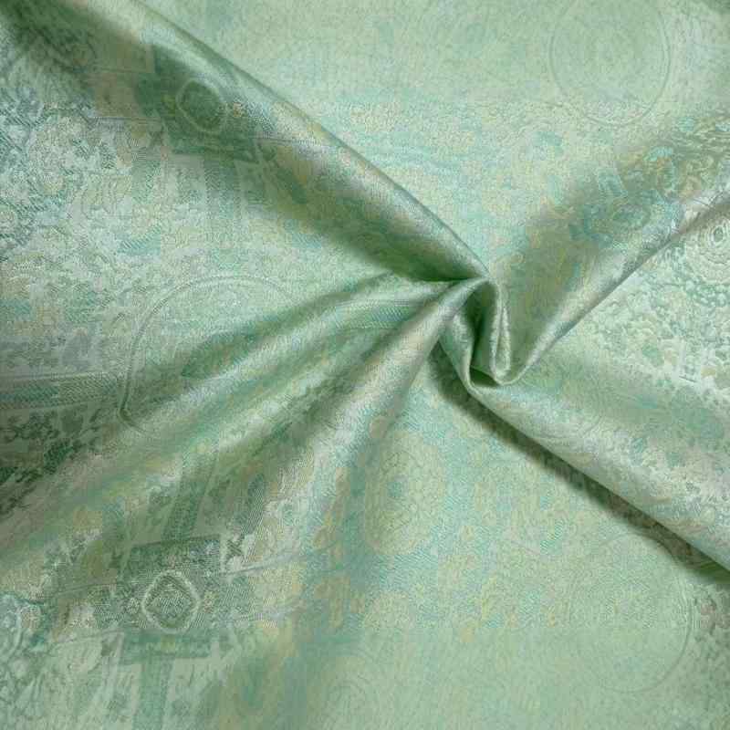 生地 新中華風 宋風 八方文様 錦織りサテン ジャガード織り 高密度 ポリエステル100% ハンドメイド 手芸用 布地 チャイナドレス 馬面スカート 衣装制作 ワンピース ブラウス用 多色展開(x2)