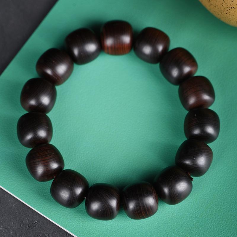 数珠 メンズ レディース 雷撃崖柏 木製 レトロ ヴィンテージ風 研磨加工 男女兼用 ブレスレット 念珠 仏教数珠 高級感 シンプル カジュアル