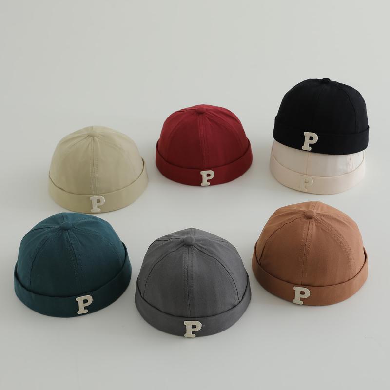 帽子 ベビー キッズ 男の子 女の子 男女兼用 薄手 防寒 かわいい ナチュラル 綿 コットン 瓜皮帽 ビーニー キャップ 春秋 お出かけ 室内 普段使い