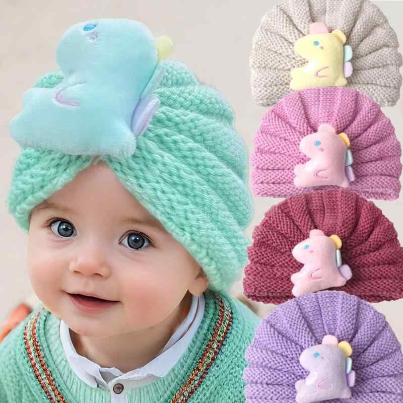 ニット帽 ベビー キッズ 秋冬 かわいい 恐竜 カートゥーン 保温 防寒 あったか 防風 通気性 赤ちゃん ..