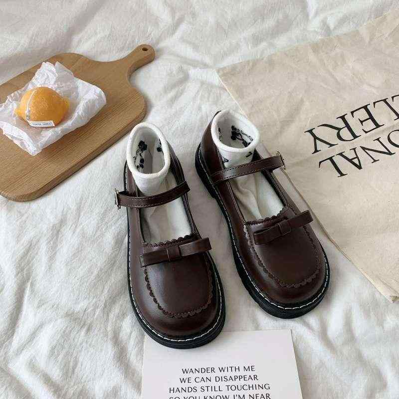 メリージェーンシューズ レディース かわいい リボン ストラップ 厚底 8cmヒール 超ハイヒール ラウンドトゥ PUレザー 韓国風 ロリータ JK 春夏 合わせやすい 薄手