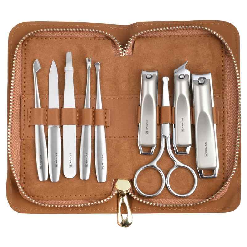 爪切り 大人用 メンズ レディース ドイツ製 ステンレス 切れ味抜群 ネイルケアセット 大型 ストレート刃 斜め刃 高級感PUレザーケース付き 衛生 身だしなみ...