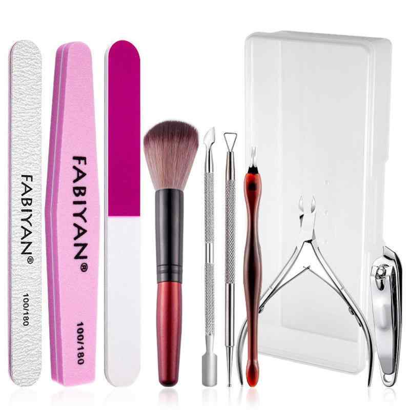 ネイルツールセット ステンレス製 10点セット 多機能 ネイルファイル 爪やすり キューティクルニッパー 甘皮プッシャー 爪磨き バッファー ネイルオフ セルフ...