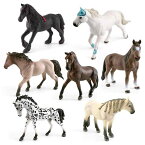 馬 動物フィギュア 子供 キッズ リアル 精巧 クォーターホース アパルーサ ハノーバー テネシーウォーカー フリージアン アンダルシアン モデル 卓上 置物 オブジェ コレクション 知育玩具 プレゼント プラスチック製