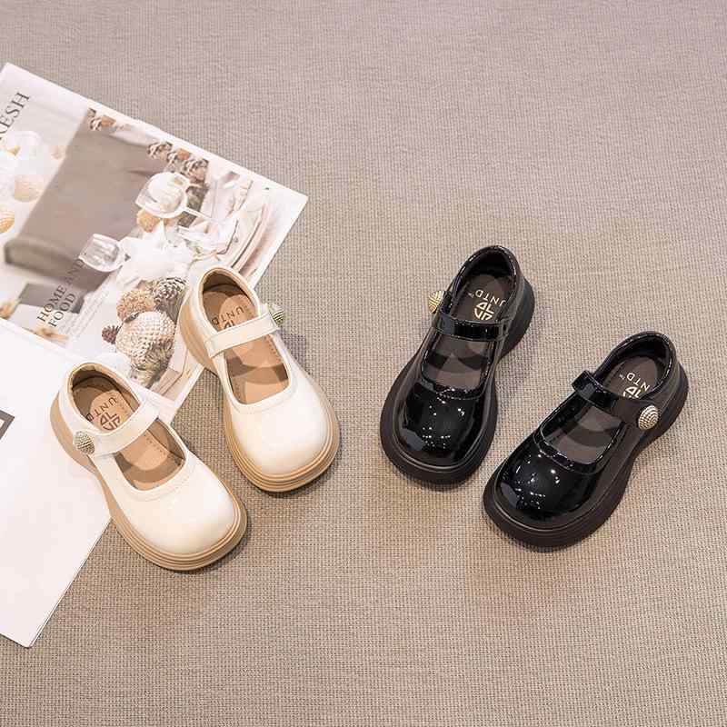 キッズ 女の子 シューズ マジックテープ エナメル ブラック メリージェーン フォーマル 本革 軽量 発表会 結婚式 レトロ 夏用 ドレスシューズ フリンジ