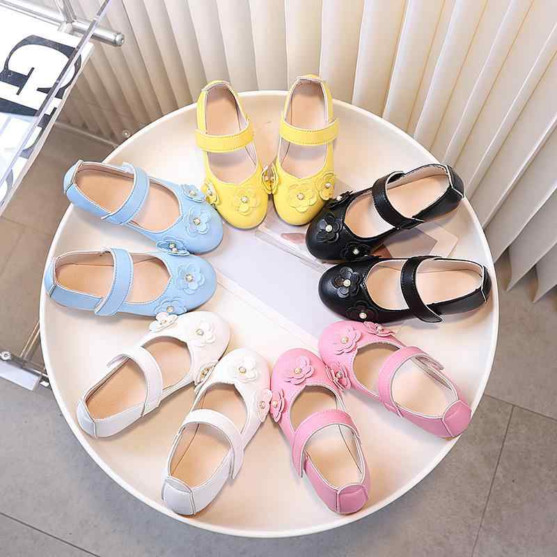 シューズ 女の子 キッズ 学生 ソフトソール 柔らかい底 合成皮革 革靴 フォーマル スクールシューズ 通..