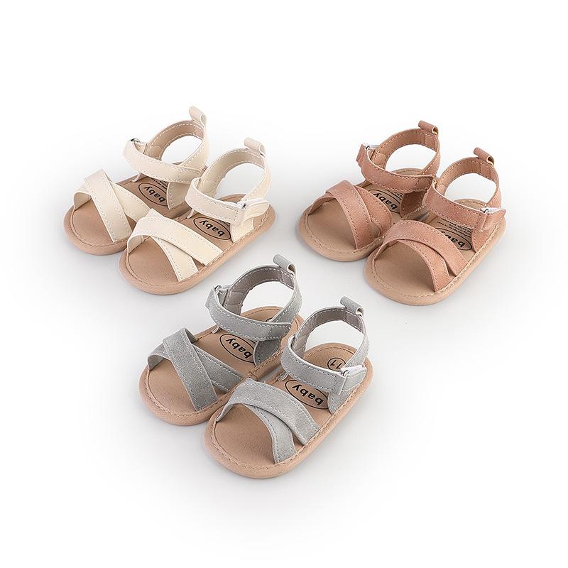 ベビーサンダル 男の子 女の子 ソフトソール 通気性 マジックテープ 滑り止め ファーストシューズ カジ..