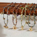 ネックレス レディース ステンレス製 電気メッキ加工 ロープ編み 春夏 マリンテイスト カラフル ヒトデ 月 ハート シェル 星 モチーフ ペンダント