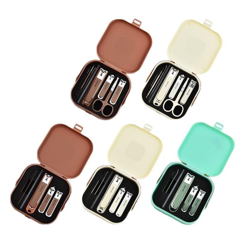 爪切り セット 飛び散り防止 携帯用 家庭用 男女兼用 高級感 ステンレス製 ネイルケアツール 多機能 爪やすり付き 旅行 出張