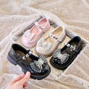 靴 女の子 キッズ 快適 履きやすい マジックテープ 学生 通学 発表会 フォーマル PU素材 エナメル ゴム底 リボン プリンセスシューズ パンプス 上品 春...