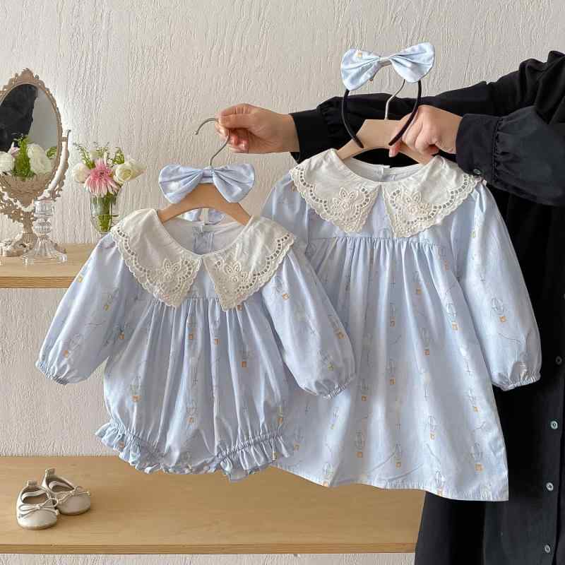 ベビー服 キッズ 女の子 女児 長袖 襟付き 綿100% プルオーバー バルーン柄 ロンパース カバーオール ..