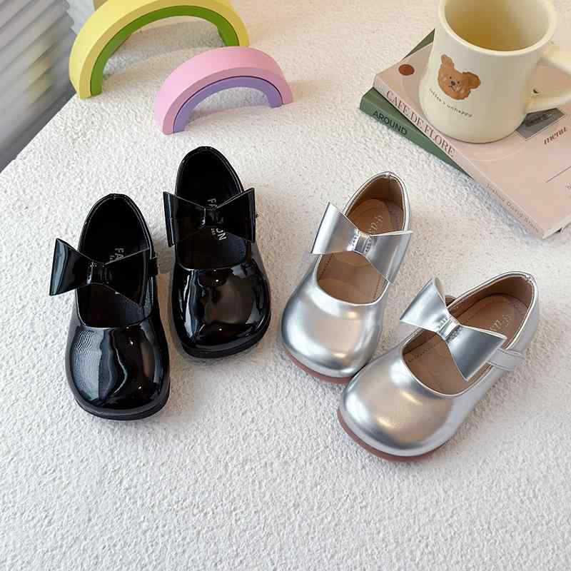 パンプス 女の子 キッズ ソフトソール 滑り止め マジックテープ リボン かわいい プリンセス フォーマル 発表会 卒園式 入学式 結婚式 合皮 ブラック シル...