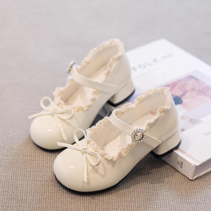 シューズ 女の子 ガールズ キッズ ベビー ジュニア 黒 ブラック かわいい フォーマルシューズ 革靴 PUレザー スクール風 ソフトソール 発表会 イベント 入学式 卒業式 通学 滑り止め 春秋 マジックテープ リボン