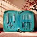 ネイルケアセット 男女兼用 ファミリー 携帯用 旅行用 持ち運び便利 高品質 ステンレス製 切れ味抜群 多機能 爪切り 爪やすり 8点セット ギフトボックス入り