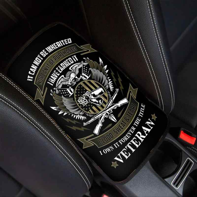 カー用品 車内アクセサリー アームレストカバー 汎用タイプ ミリタリー柄 退役記念プリント ポリエステ..