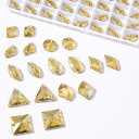 アクセサリーパーツ 平底 異形 アシンメトリー クリスタルガラス 縫い付け ラインストーン ビジュー 電気メッキ加工 DIY ハンドメイド 手芸用 服飾 ジュエ...