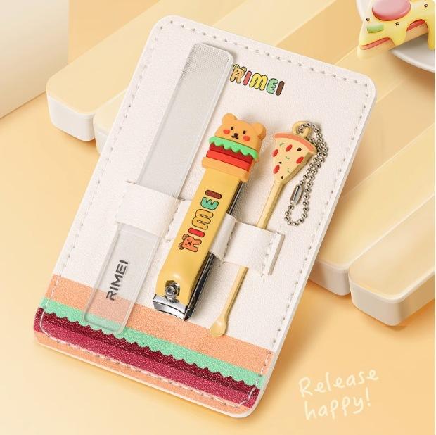 ネイルケアセット レディース かわいい 携帯用 コンパクト ステンレス製 多機能 爪切り 耳かき 身だしなみ グルーミングキット 家庭用 旅行用