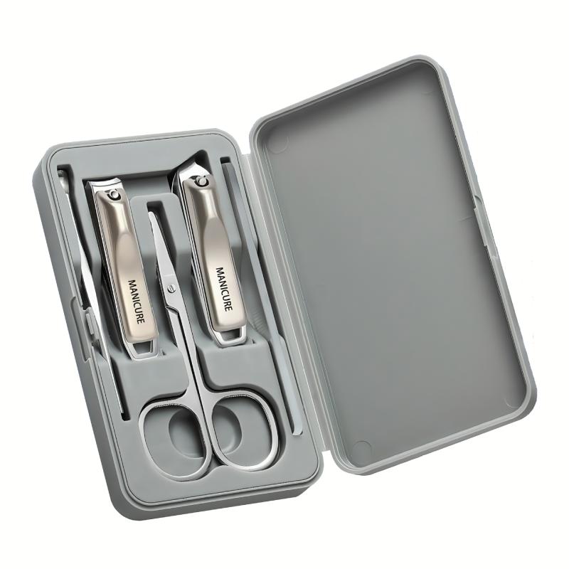 ネイルケア ステンレス製 携帯用 家庭用 爪切りセット フルセット 足用爪切り 斜め刃 巻き爪 陥入爪 ナノガラス爪やすり 美容 グルーミング ツール