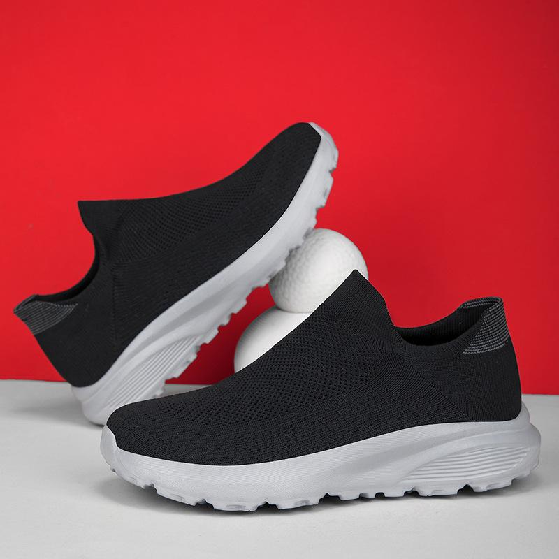 キッズ スニーカー 通気性 軽量 ニット素材 スリッポン 幅広 大きいサイズ EVAソール ソックスタイプ カジュアル 通学用 普段使い オールシーズン 子供用