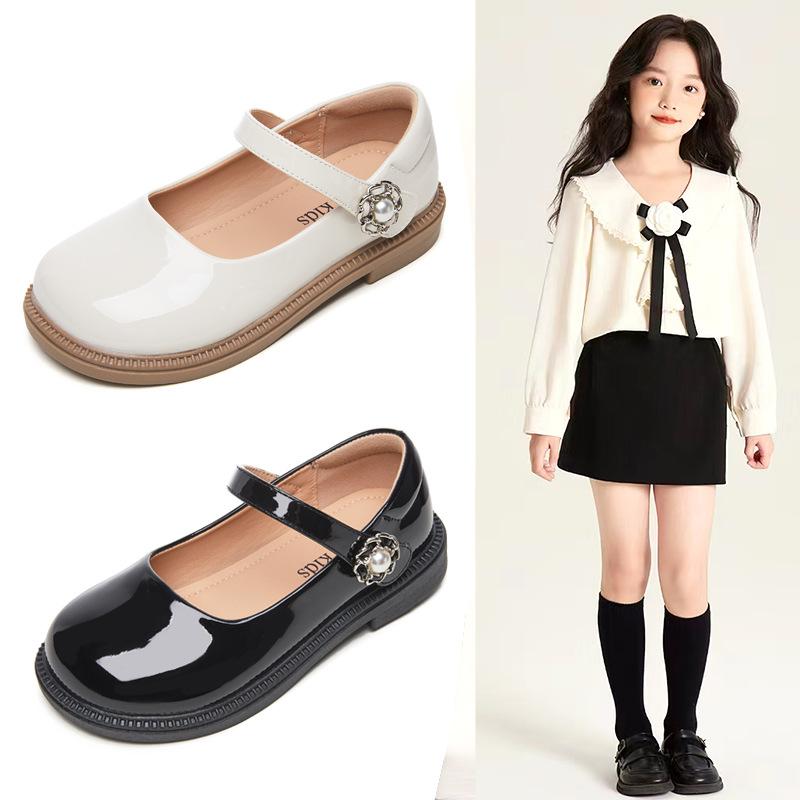 子供靴 女の子 メリージェーン ブラック エナメル プリンセス フォーマル 発表会 入園式 入学式 卒園式..