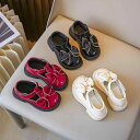 シューズ 女の子 キッズ マジックテープ プリンセス風 フォーマルシューズ ベビー 子供 発表会 結婚式 春夏 パンプス ブラック レッド ベージュ 合成皮革 ...