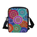 ショルダーバッグ メンズ 春夏 ポリネシアン柄 プリント デザイン 軽量 多機能 通気性 ポリエステル カジュアル シンプル 斜め掛け 肩掛け 旅行 レジャー ...