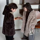 コート キッズ ベビー 男女兼用 厚手 防寒 フード付き もこもこ フェイクファー ラビットファー風 ロング丈 かわいい おしゃれ 冬物 アウター ジャンパー ...