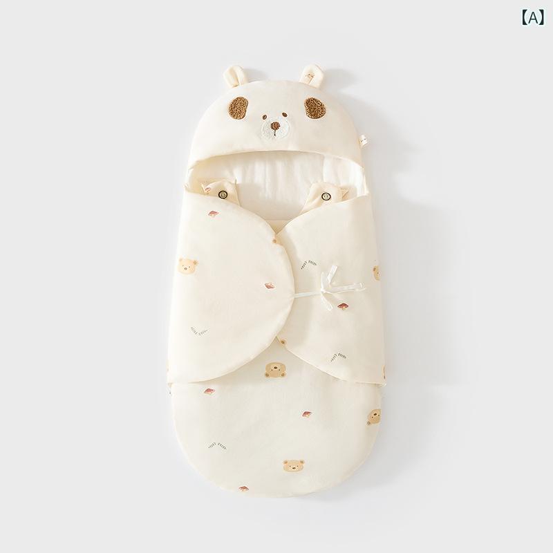 スリーパー 新生児 ベビー モロー反射対策 ファスナー式 寝冷え防止 厚手 コットン おくるみ 抱っこ布..