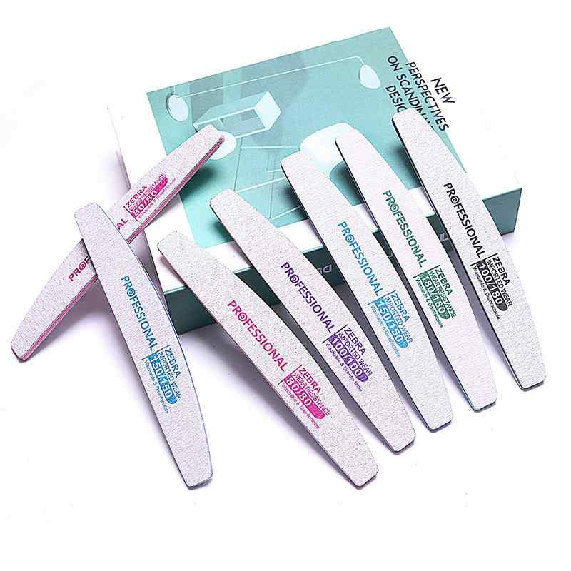 ネイルファイル 男女兼用 高品質 両面 プロ仕様 半月型 耐久性 水洗い可能 削りカスが落ちにくい 爪やすり 爪磨き ジェルネイル スカルプ対応 カラフル ネイルケア用品