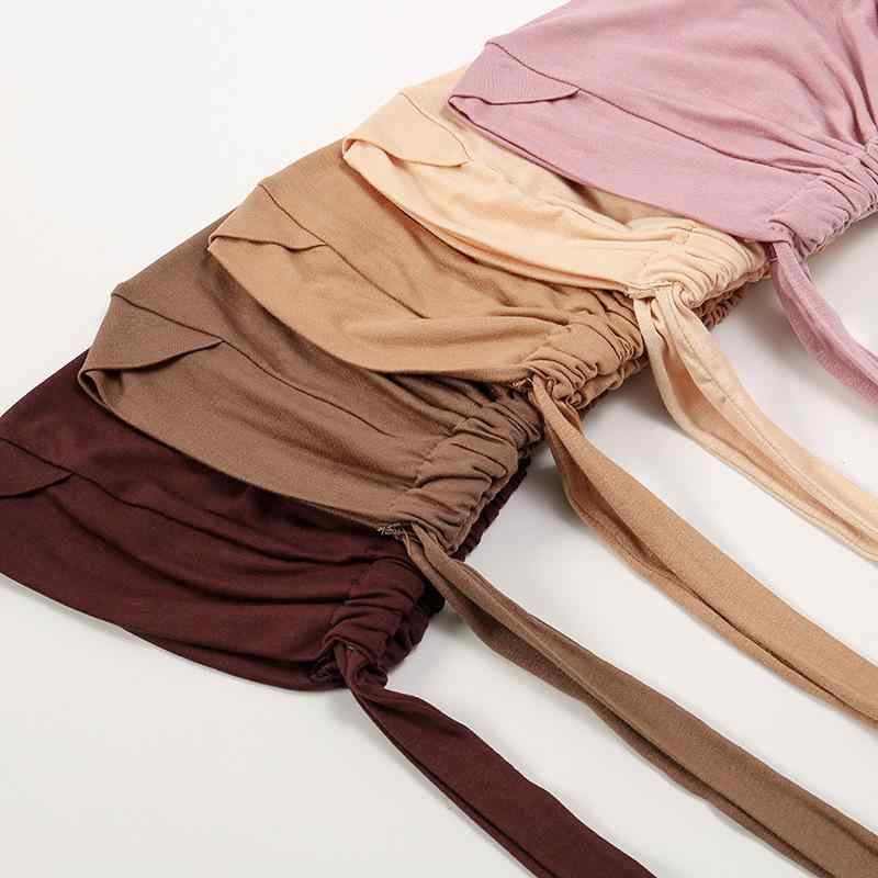 キャップ レディース モダールコットン 伸縮性 快適 肌に優しい ゴムバンド付き 無地 インナーキャップ..