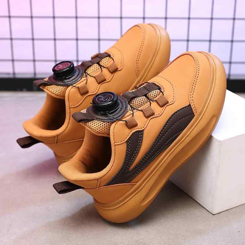 スポーツシューズ キッズ ジュニア 男女兼用 軽量 回転式ジルコニアル ソフトソール 耐摩耗性 オールシ..