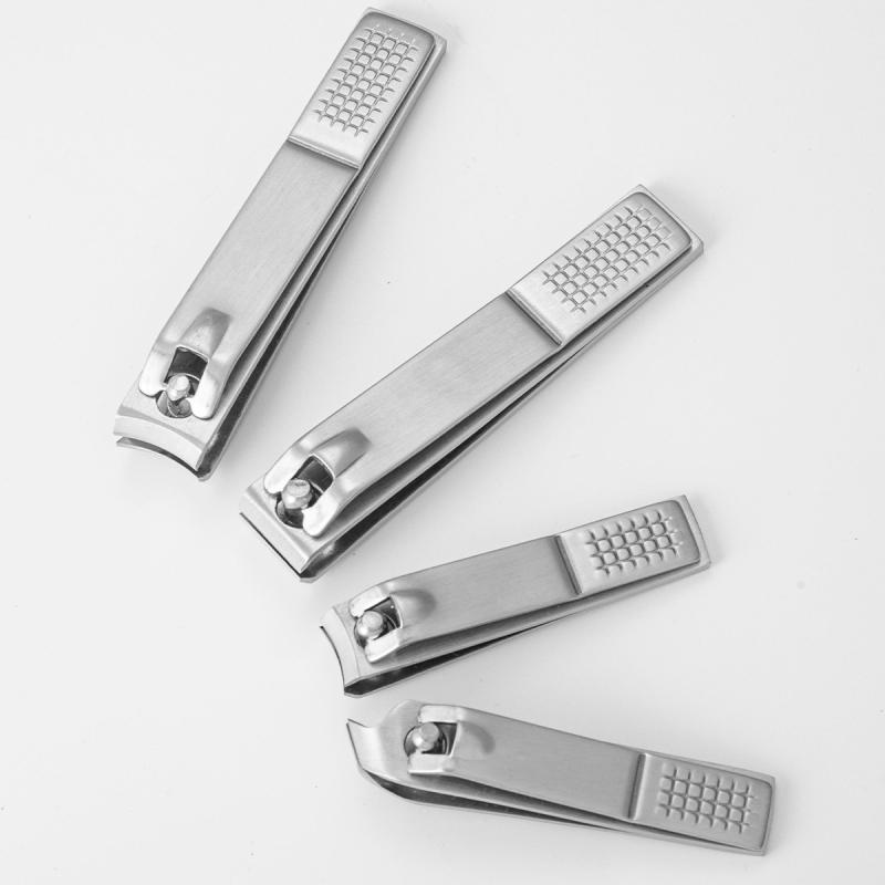 爪切り 飛び散り防止 ステンレス製 大サイズ 平刃 斜め刃 ネイルケア ユニセックス 家庭用 携帯用 厚い爪 硬い爪 足の爪用 巻き爪対策 プロ仕様