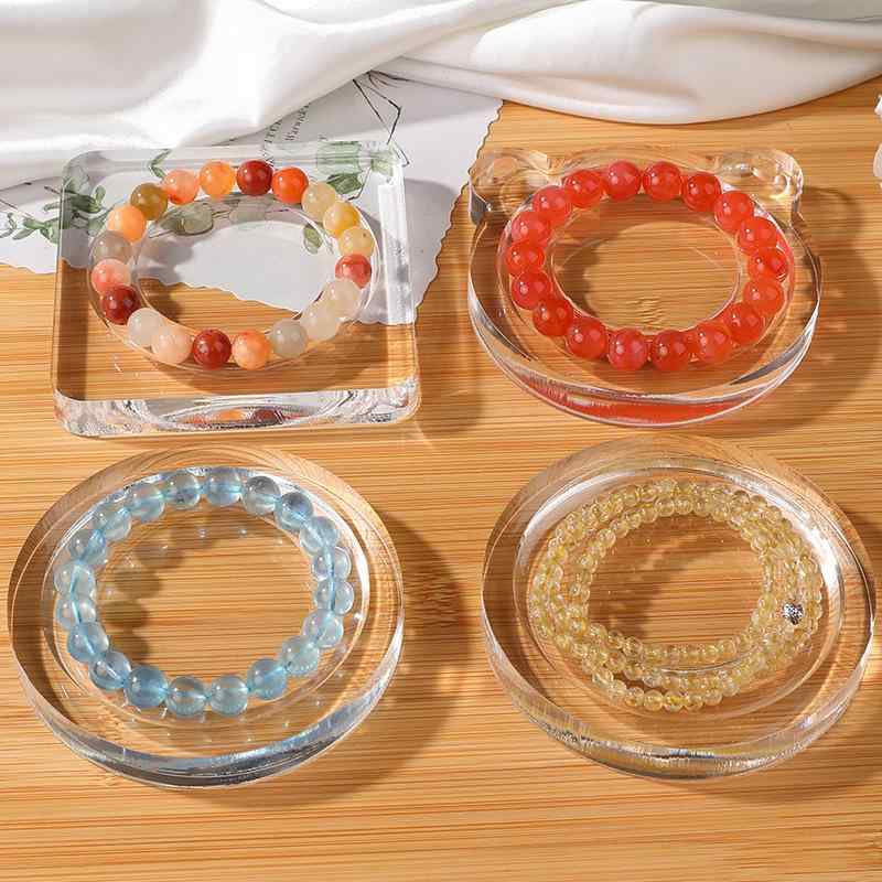 楽天モズラボビーズ ブレスレット ネックレス アクセサリー ジュエリー作成 透明 アクリル製 DIY デザインボード ビーズトレイ 整理 収納